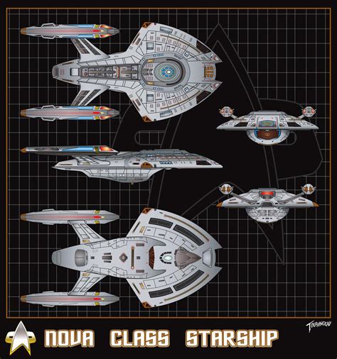 generic nova class starship  stourangeau  deviantart