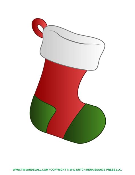 christmas stocking template coloring page clipart decorations