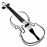 Violin Clipart Drawing Vector Line Fiddle Cliparts Blak Music Vectors Clip Viola Cartoon Drawings Getdrawings Add Favorite sketch template