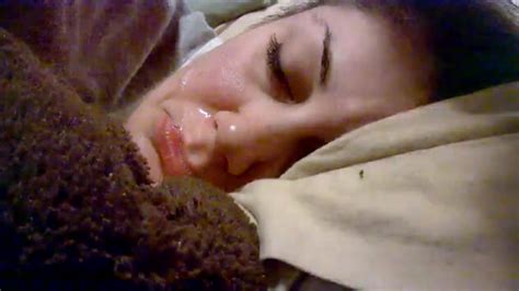 Spit And Cum On Sleeping Girl