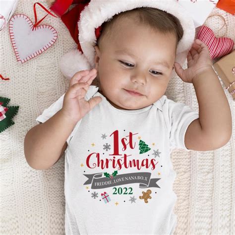 personalised babys st christmas baby grow  gift experience