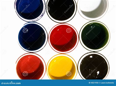 pots  colors stock photo image