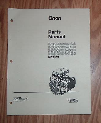 onan  gab engine parts list   ebay