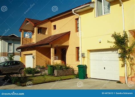 modern house stock photo image  domestic house painted