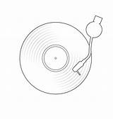 Record Vinyl Disc Vector Simple Illustration Flat Concept Vecteezy Clipart sketch template