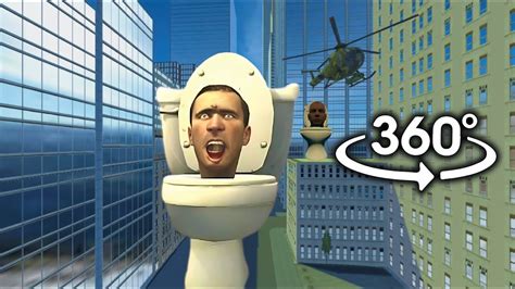 skibidi toilet 360° chasing you at yew york city but it s 360° video