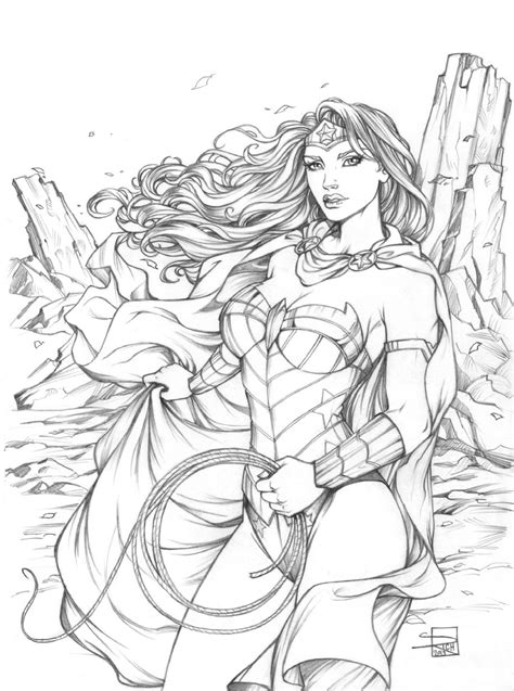 Wonderwoman By Sabine Rich Comic Art Superhero Coloring Comic Art