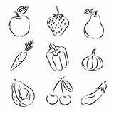 Owoce Warzywa Fruits Kolorowania sketch template