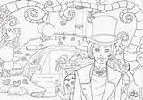 Wonka Willy Chocoladefabriek Kleurplaten Outlines Starklx Zapisano sketch template