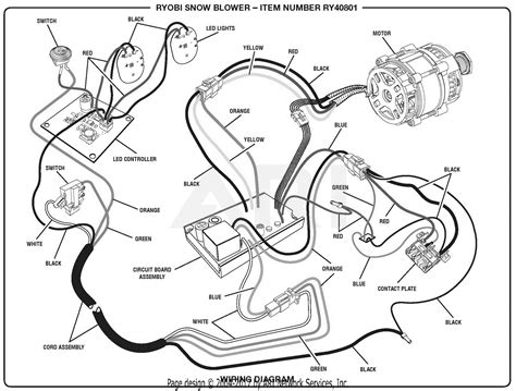 homelite ry snow blower parts diagram  wiring diagram