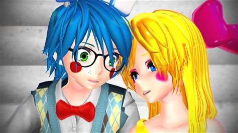 Mmd X Fnaf Lucky Toy Bonnie X Toy Chica Youtube