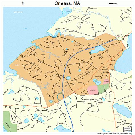 orleans massachusetts street map