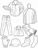 Coloring Cloth Pages Clothes Getcolorings Color sketch template