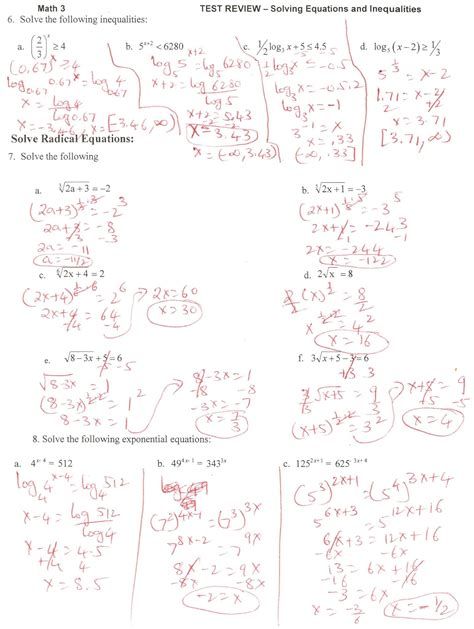 exponent review worksheet answers db excelcom