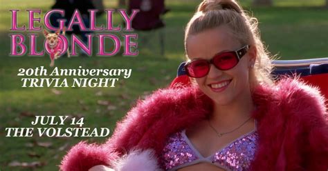 legally blonde 20th anniversary social distance trivia night