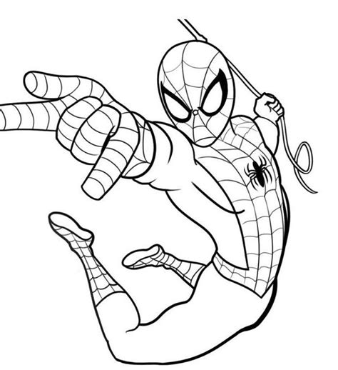 spiderman  coloring pages  kids  adults spiderman