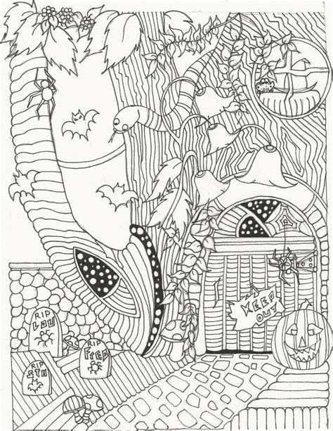 halloween coloring pages  adults  halloween coloring pages