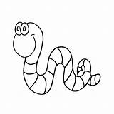 Worm Inchworm Kolorowanki N7 Wiggly Robaki Owady 26kb Webstockreview Igloo Clipartlook Pixy sketch template
