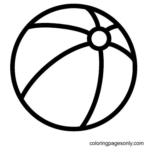 beach ball coloring page ball coloring page page  kids  adults
