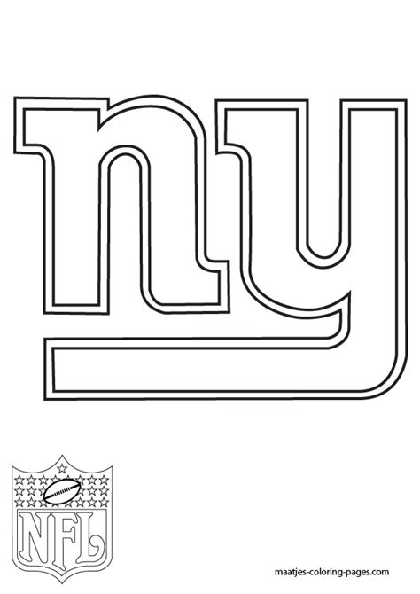 york giants coloring pages