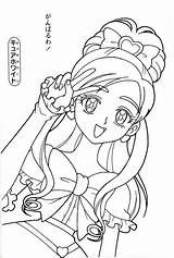 Cure Coloring Precure Honoka Yukishiro Futari Wa Anime Official Line Zerochan sketch template