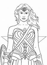 Ausmalbilder Superhelden Drucken Mädchen Justice sketch template