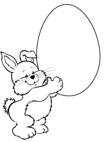 easter bunny egg coloring pages coloring book