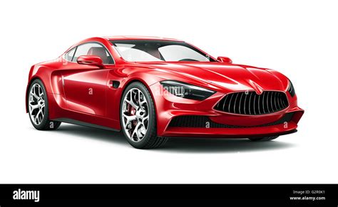 generic red sports coupe car stock photo alamy