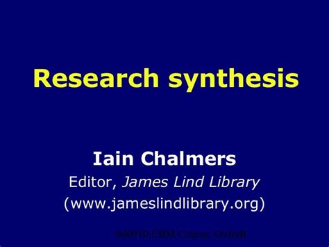 research synthesis