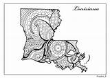 Louisiana sketch template