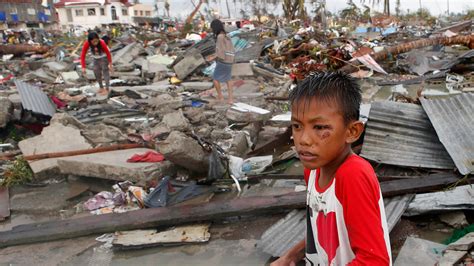 philippines blames climate change  monster typhoon