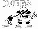 Mixels Coloring Pages Series Kuffs Template sketch template