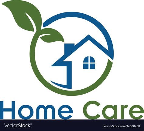 home care logo royalty  vector image vectorstock