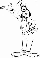 Goofy Coloring Colorear Thanksgiving Getdrawings Minnie Goof Coloringstar Disneyclips sketch template