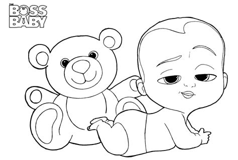 boss baby coloring page coloring page  kids coloring home