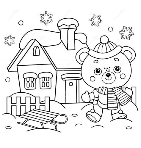 prek winter coloring pages coloring book  coloring pages
