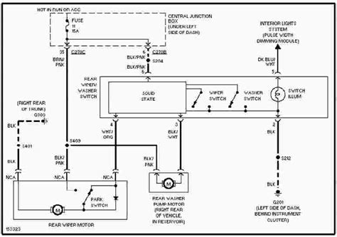 ford taurus wiring diagram wiring diagram service manual