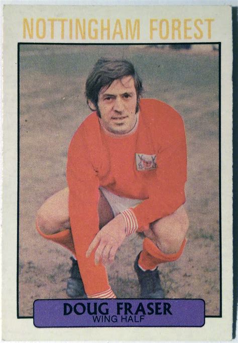nffc cards stickers abc footballer purple doug fraser