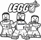 Coloring Pages Nba Lego Basketball Color Logo Symbol Association National sketch template