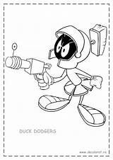Dodgers Marvin Martian Colorat Planse sketch template