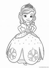 Princess Printable Pages Coloring Sofia Coloring4free Related Posts sketch template