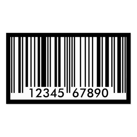barcode identification business card zazzle