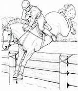 Horse Jumping Coloring Pages Show Riding Horses Thoroughbred Racing Running Color Printable Getcolorings Print Race Colorin Barbie Getdrawings Colorings sketch template