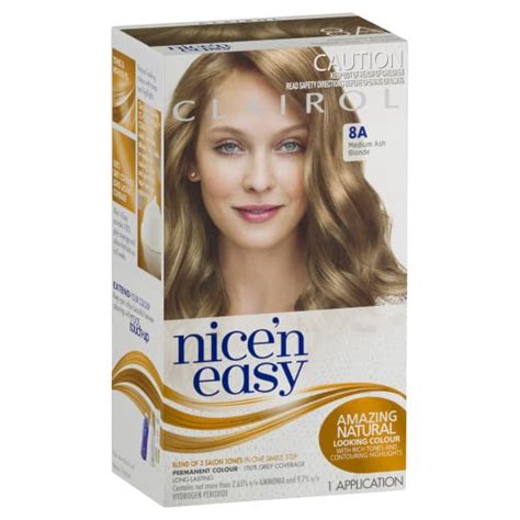 Buy Clairol Nice N Easy 8a Medium Ash Blonde Online Pharmacy Direct