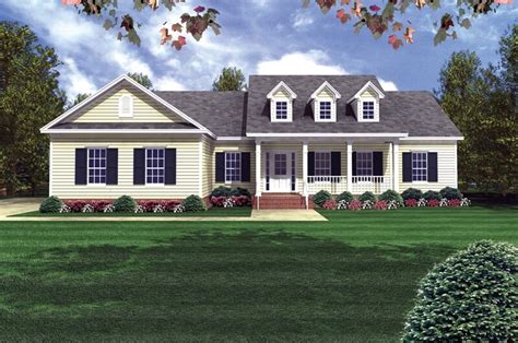 sq ft country ranch house plan  bed  bath