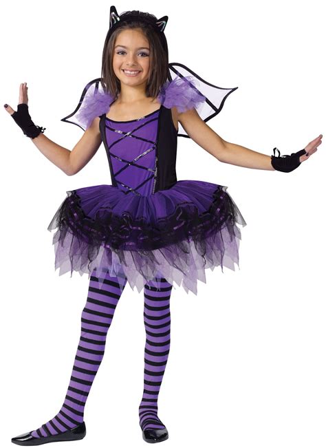 batarina age     girls halloween fancy dress kids bat ballerina