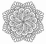 Mandalas Zen Stress Fleur Superbes Adulte Gratuits Harmonieux sketch template