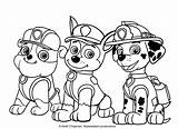 Paw Patrol Coloring Chase Marshall Pages Rubble Drawing Birthday Printable Colouring Pups Kids Pup Colorare Da Immagini Games Per Color sketch template