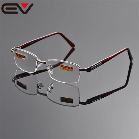 reading glasses diopter semi rimless reading glasses men round reading