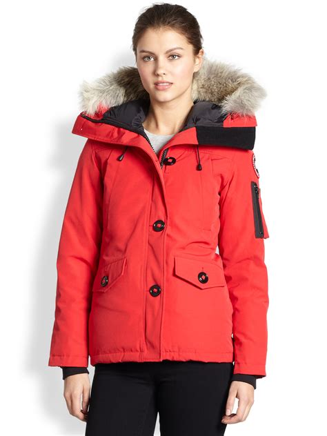 Canada Goose Furtrimmed Downfilled Montebello Parka In Red